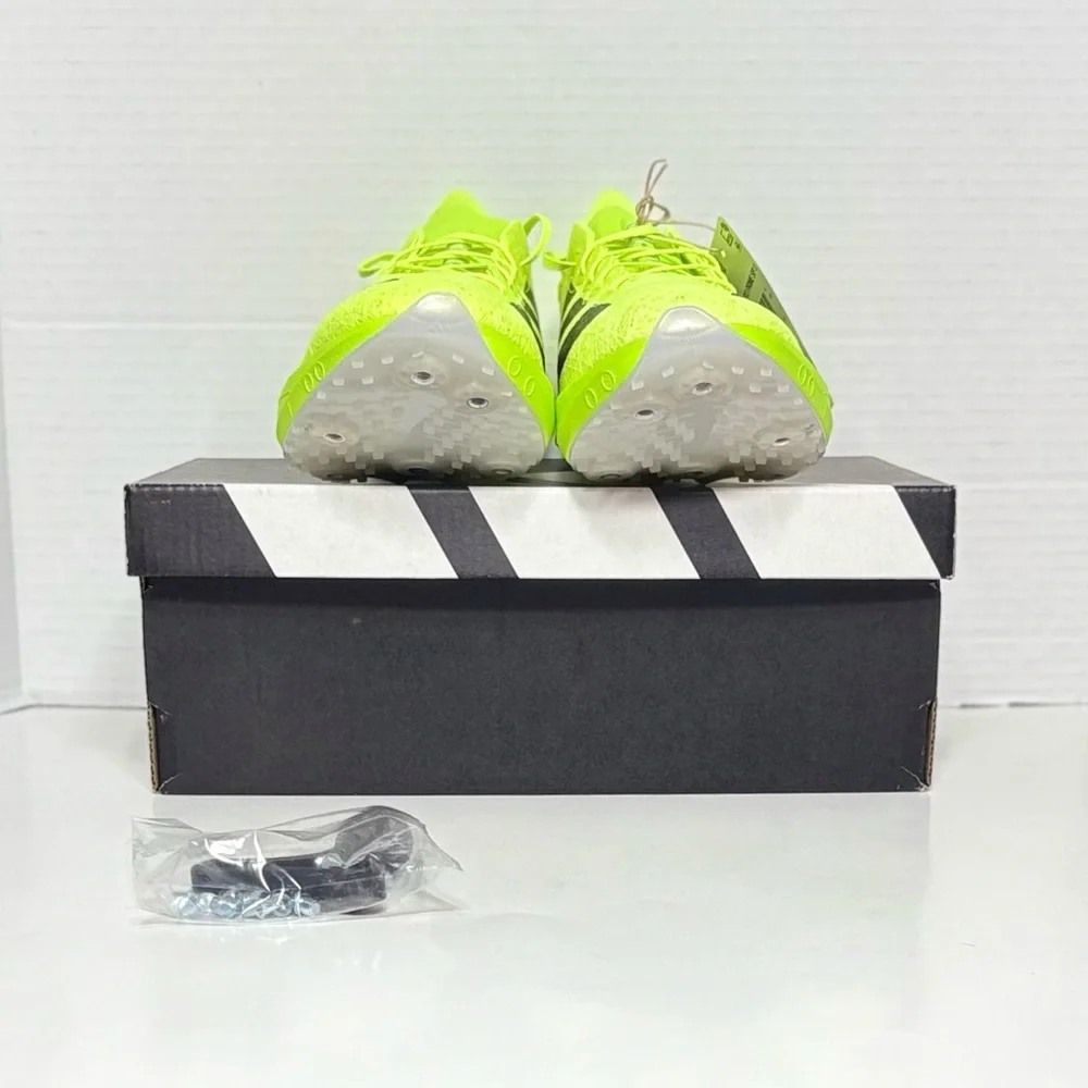 Adidas Adizero Prime SP 3 Strung Track Field Spikes Running Sprint Shoes neon